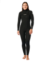 Dawn Patrol 4/3mm Chest Zip Wetsuit in Black