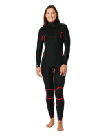 Dawn Patrol 4/3mm Chest Zip Wetsuit in Black