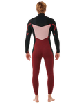 The Rip Curl Mens Dawn Patrol 5/3mm Chest Zip Wetsuit in Black
