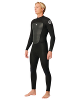 Omega 5/4mm Back Zip Wetsuit in Black