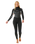 Womens Dawn Patrol 4/3mm Chest Zip Wetsuit in Black, Black & Multi