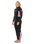 The Rip Curl Womens Dawn Patrol 5/3mm Chest Zip Wetsuit in Black & Pink