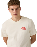 Relaxed Fit Graphic T-Shirt in Egret