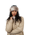 The Barts Womens Fur Cable Bandhat in Heather Brown