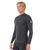 Dawn Patrol UPF Performance Long Sleeved Rash Vest in Black Marle