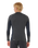 Dawn Patrol UPF Performance Long Sleeved Rash Vest in Black Marle