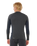 Dawn Patrol UPF Performance Long Sleeved Rash Vest in Black Marle