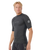 Dawn Patrol UPF Performance Short Sleeved Rash Vest in Black Marle