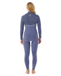 E-Bomb 5/3mm Zipless Entry Wetsuit in Grey Blue