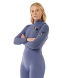 E-Bomb 5/3mm Zipless Entry Wetsuit in Grey Blue
