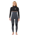 E-Bomb 4/3mm Chest Zip Wetsuit in Charcoal