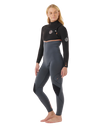 E-Bomb 4/3mm Chest Zip Wetsuit in Charcoal
