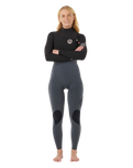 E-Bomb 4/3mm Chest Zip Wetsuit in Charcoal