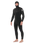 The Rip Curl Mens Dawn Patrol 5/4mm Hooded Chest Zip Wetsuit in Black