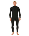 Dawn Patrol 4/3mm Chest Zip Wetsuit in Black