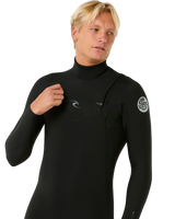 Dawn Patrol 4/3mm Chest Zip Wetsuit in Black