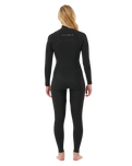 Womens Dawn Patrol 3/2mm Chest Zip Wetsuit in Black