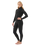 Womens Dawn Patrol 3/2mm Chest Zip Wetsuit in Black
