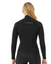 Womens Dawn Patrol 3/2mm Chest Zip Wetsuit in Black