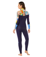 Womens Dawn Patrol 3/2mm Chest Zip Wetsuit in Multicolour