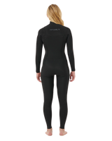 Womens Dawn Patrol Pro 4/3mm Chest Zip Wetsuit in Black