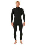 Dawn Patrol Pro 4/3mm Chest Zip Wetsuit in Black