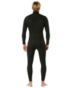 Dawn Patrol Pro 4/3mm Chest Zip Wetsuit in Black