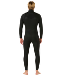 Dawn Patrol Pro 4/3mm Chest Zip Wetsuit in Black