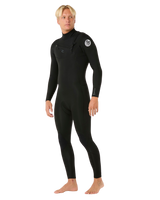 Dawn Patrol Pro 4/3mm Chest Zip Wetsuit in Black