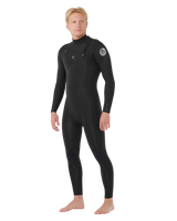 Dawn Patrol Pro 3/2mm Chest Zip Wetsuit in Black