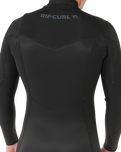 Dawn Patrol Pro 3/2mm Chest Zip Wetsuit in Black