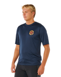 Pacific Rinse Surflite UPF Rash Vest in Dark Navy