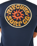 Pacific Rinse Surflite UPF Rash Vest in Dark Navy