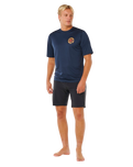 Pacific Rinse Surflite UPF Rash Vest in Dark Navy