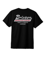 The Brixton Mens Township Tailored T-Shirt in Black & Smoke Grey