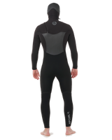 Flashbomb 5/4mm Hooded Chest Zip Wetsuit in Black