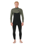 The Rip Curl Mens Flashbomb Pro 5/3mm Zipless Entry Wetsuit in Deep Cactus