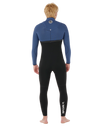 E-Bomb 4/3mm Chest Zip Wetsuit in Navy