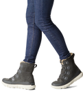 The Sorel Womens Explorer II Joan Snow Boots in Grill Fawn