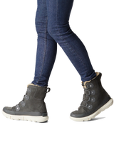 The Sorel Womens Explorer II Joan Snow Boots in Grill Fawn