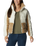 The Columbia Womens Leadbetter Point Sherpa Hybrid Jacket in Chalk Beach
