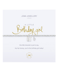 The Joma Jewellery Little Birthday Girl Bracelet in Silver