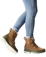 The Sorel Womens Torino II Waxcan Boots in Velvet Tan & Olive Green
