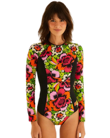 Mirage UPF Long Sleeve Swimsuit in Bloom