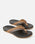 The Rip Curl Mens Soft Top Open Toe Flip Flops in Black & Brown