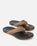 The Rip Curl Mens Soft Top Open Toe Flip Flops in Black & Brown