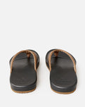 The Rip Curl Mens Soft Top Open Toe Flip Flops in Black & Brown