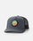 The Rip Curl Mens Wetsuit Icon Trucker Cap in Washed Black