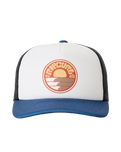 Weekender Trucker Cap in Bone & Navy