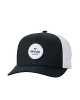 Routine Curve Trucker Cap in Black & White